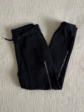 Abercrombie & Fitch Kids Black Logo Sweat Joggers